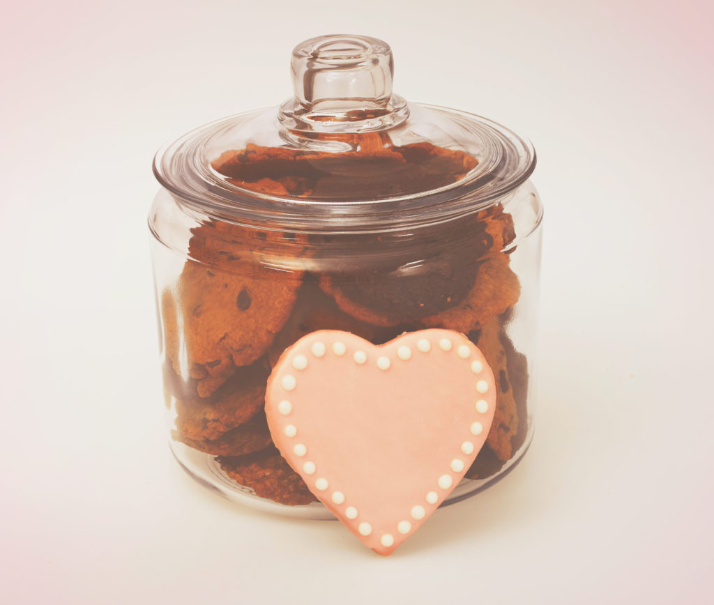 Be Mine Valentines Day Cookies in a Jar