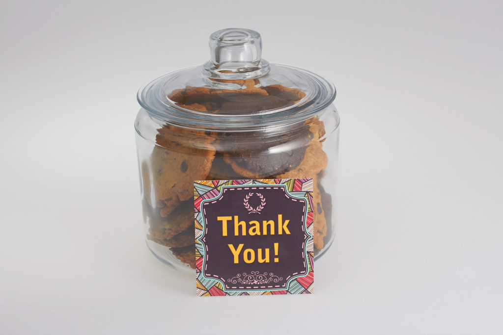 Thank you Cookies in a Jar Gift