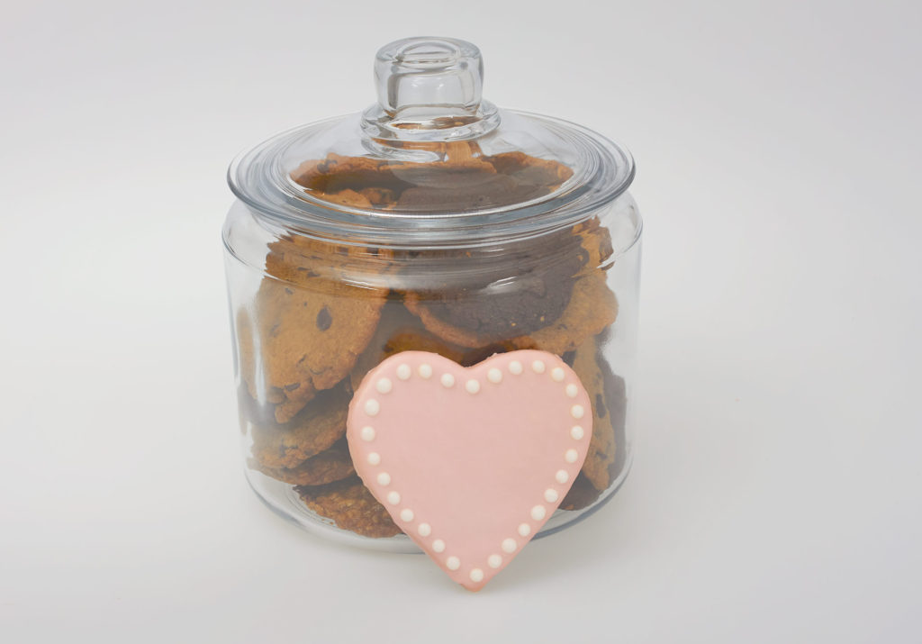 Be Mine Valentines Day Cookies in a Jar