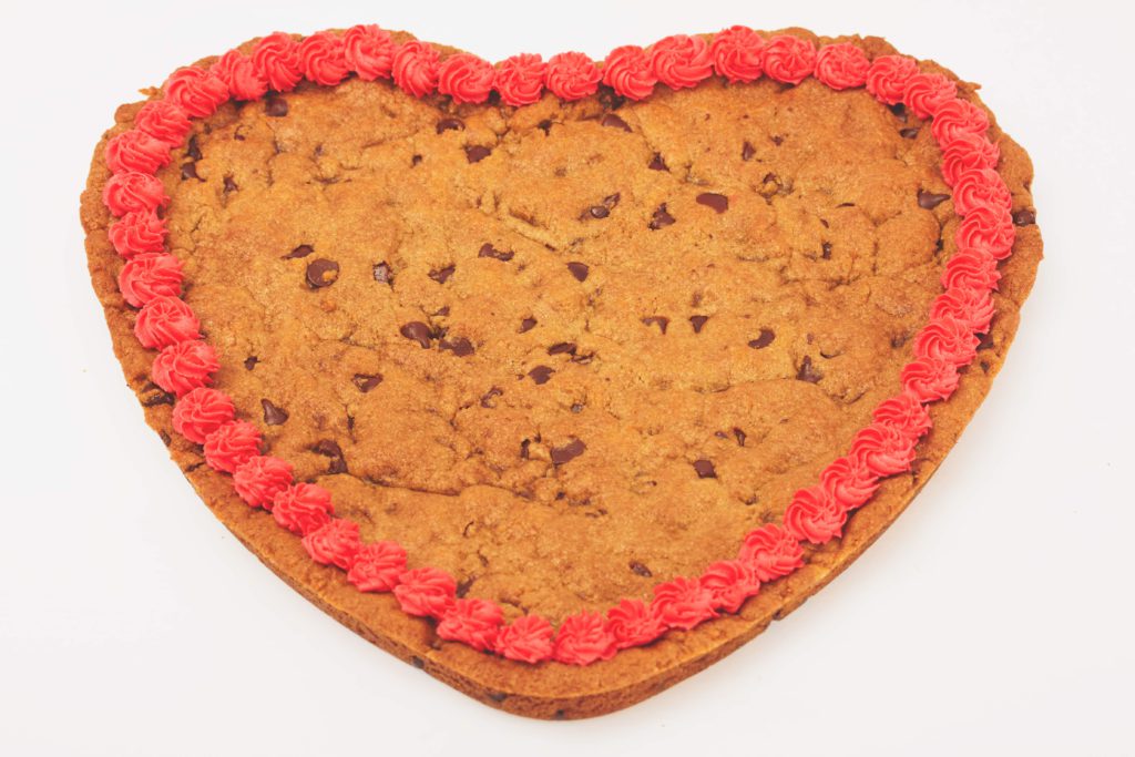 Giant Vegan Cookie Gram Heart