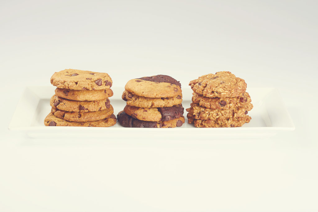 Vegan cookies on a plate