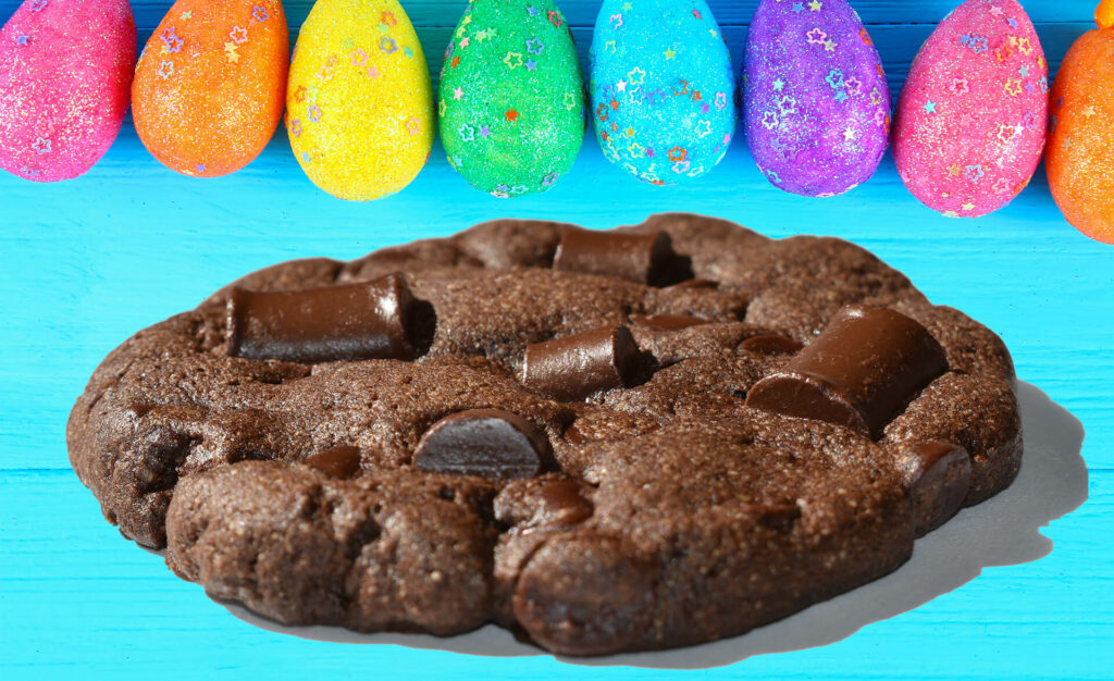 Chocolate Peppermint Chunk Cookies for Easter