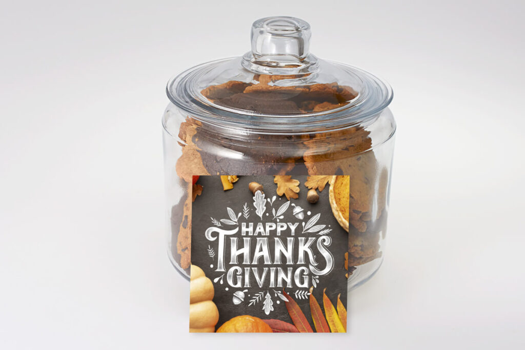 Happy Thanksgiving Cookie Jar