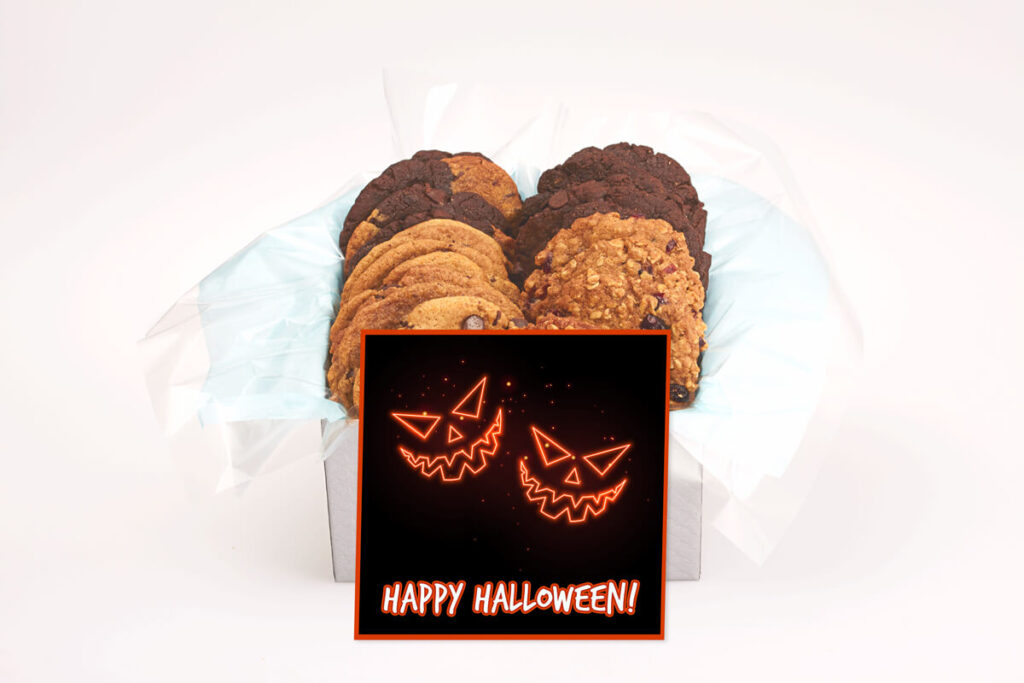 happy halloween jack o'lanterns cookie gift box